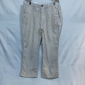 Tre Vero Mens Beige Flat Front Formal Straight Leg Chino Pant Size 38X30